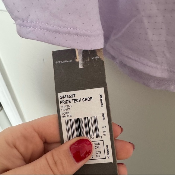 NWT Adidas Pride Tech Lavender Tank Top XS - Picture 7 of 7